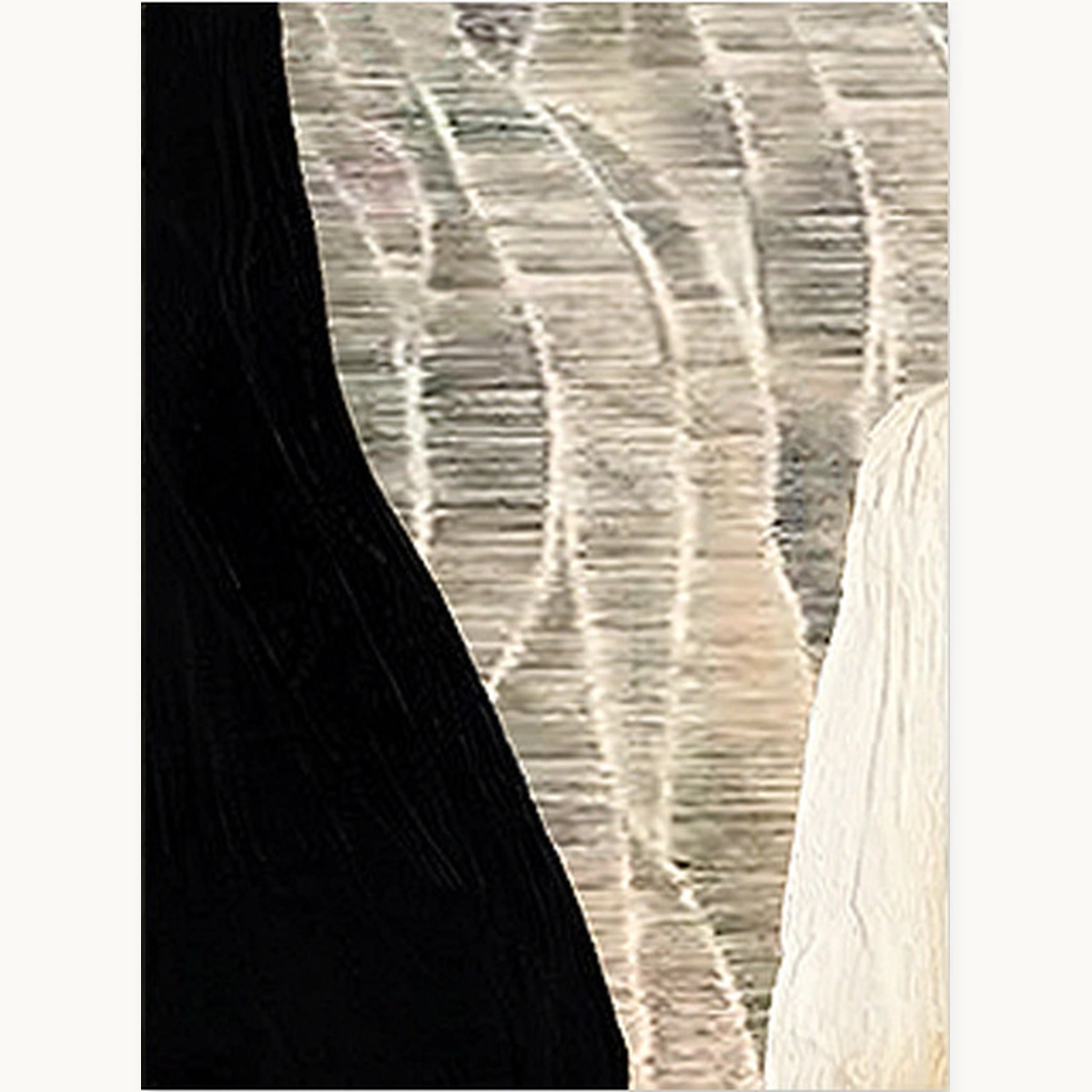 Bare Essence minimalist textured abstract oil painting