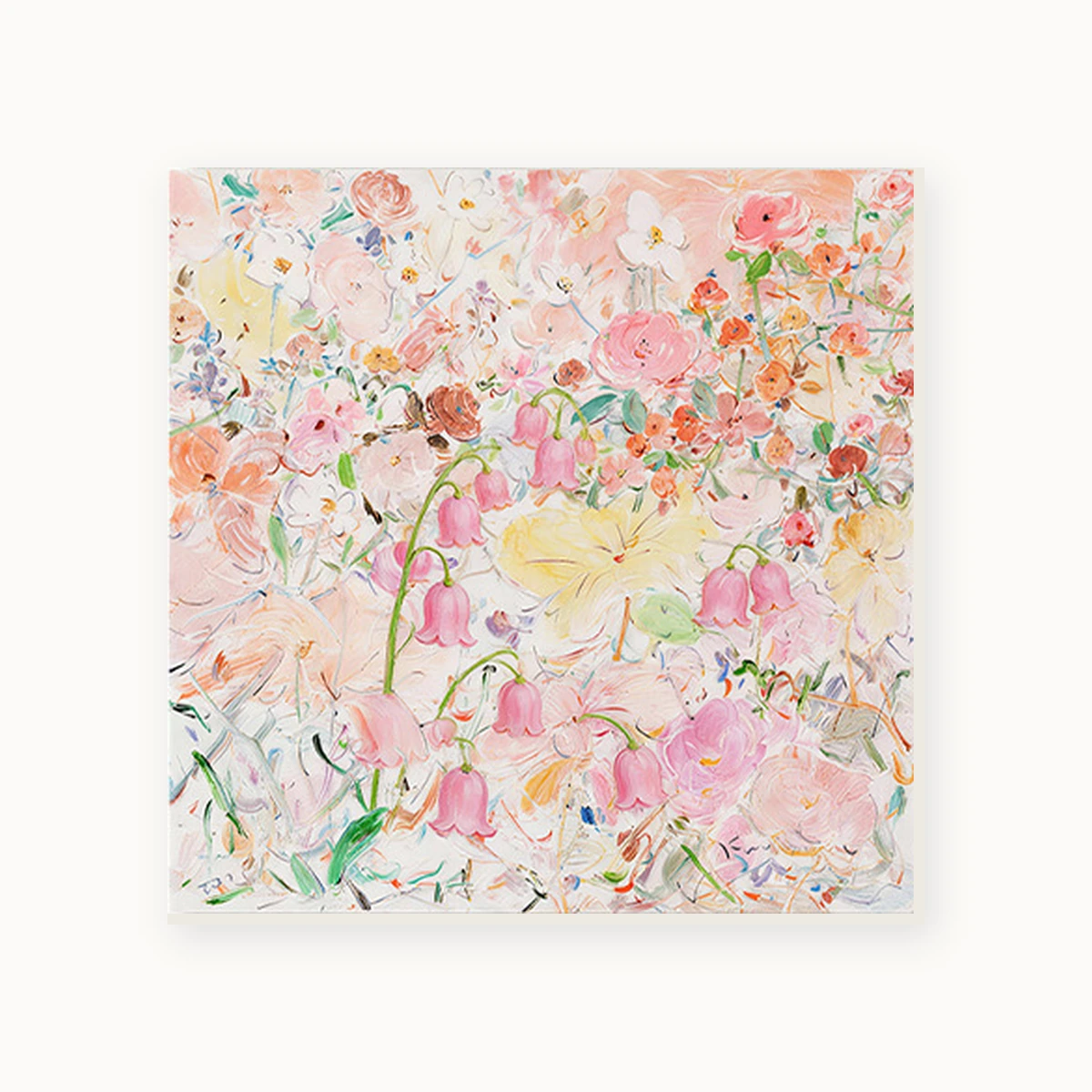 Bloom Reverie hand-painted floral oil canvas on a white background