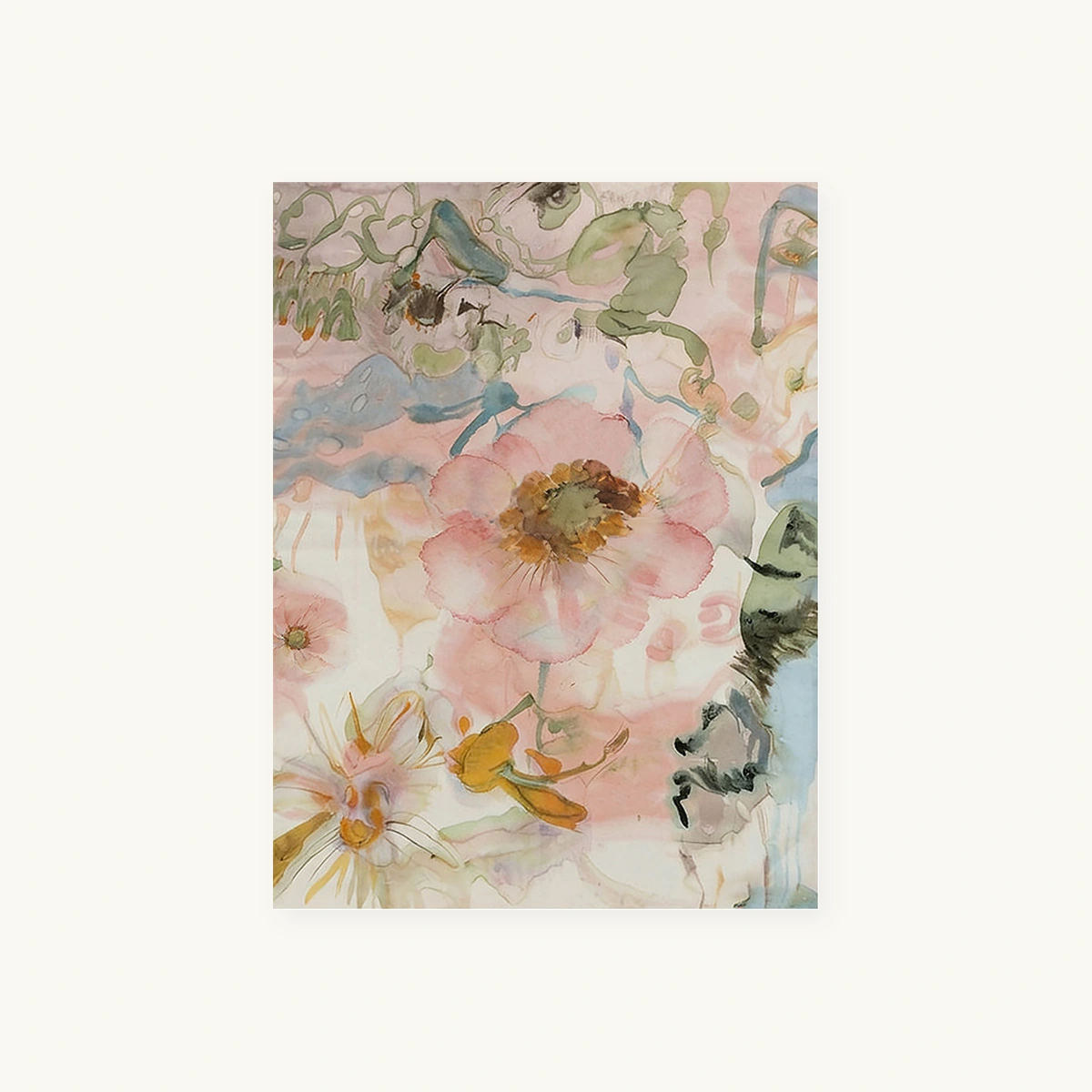 Garden Pulse hand-painted textured oil painting on canvas
