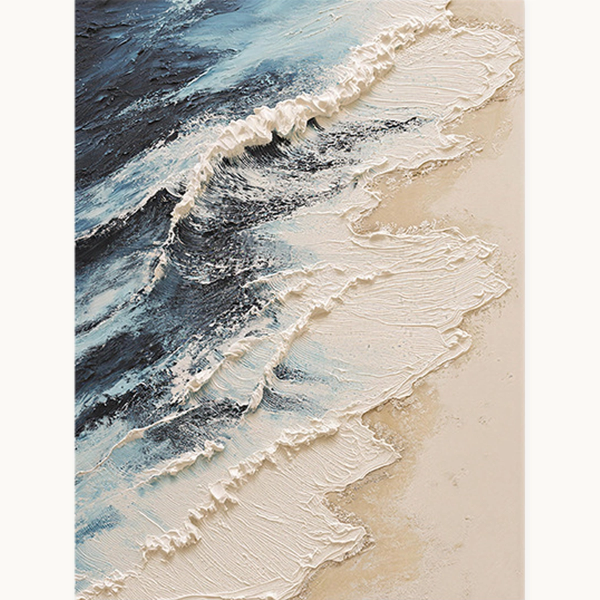 Gentle Tide modern textured landscape oil painting