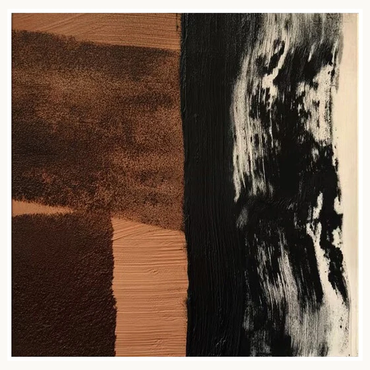 Quiet Earth – Hand-Painted Wabi-Sabi Abstract Wall Art