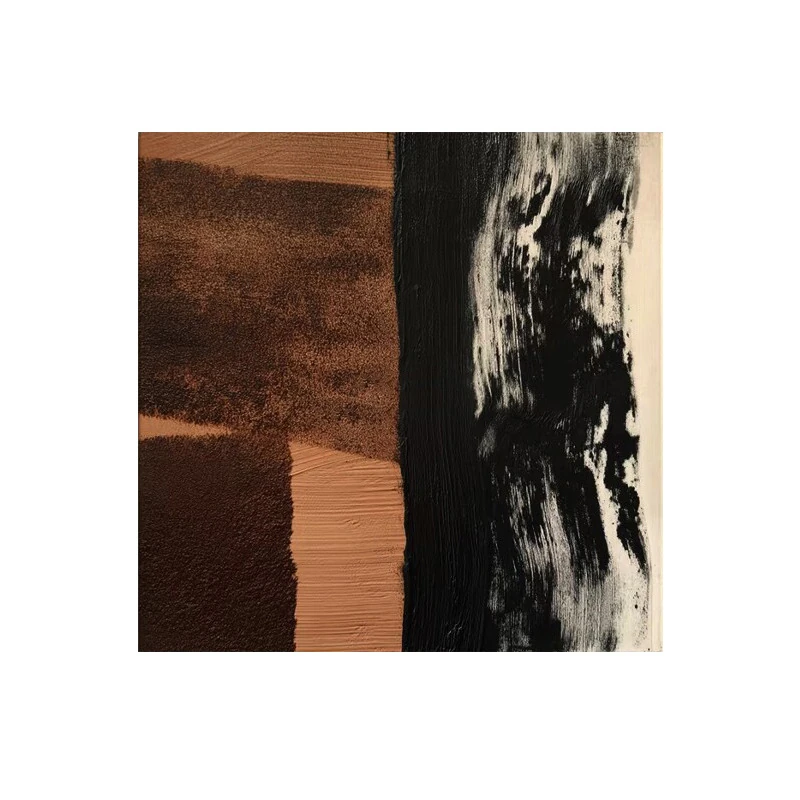 Quiet Earth hand-painted wabi-sabi abstract wall art unframed