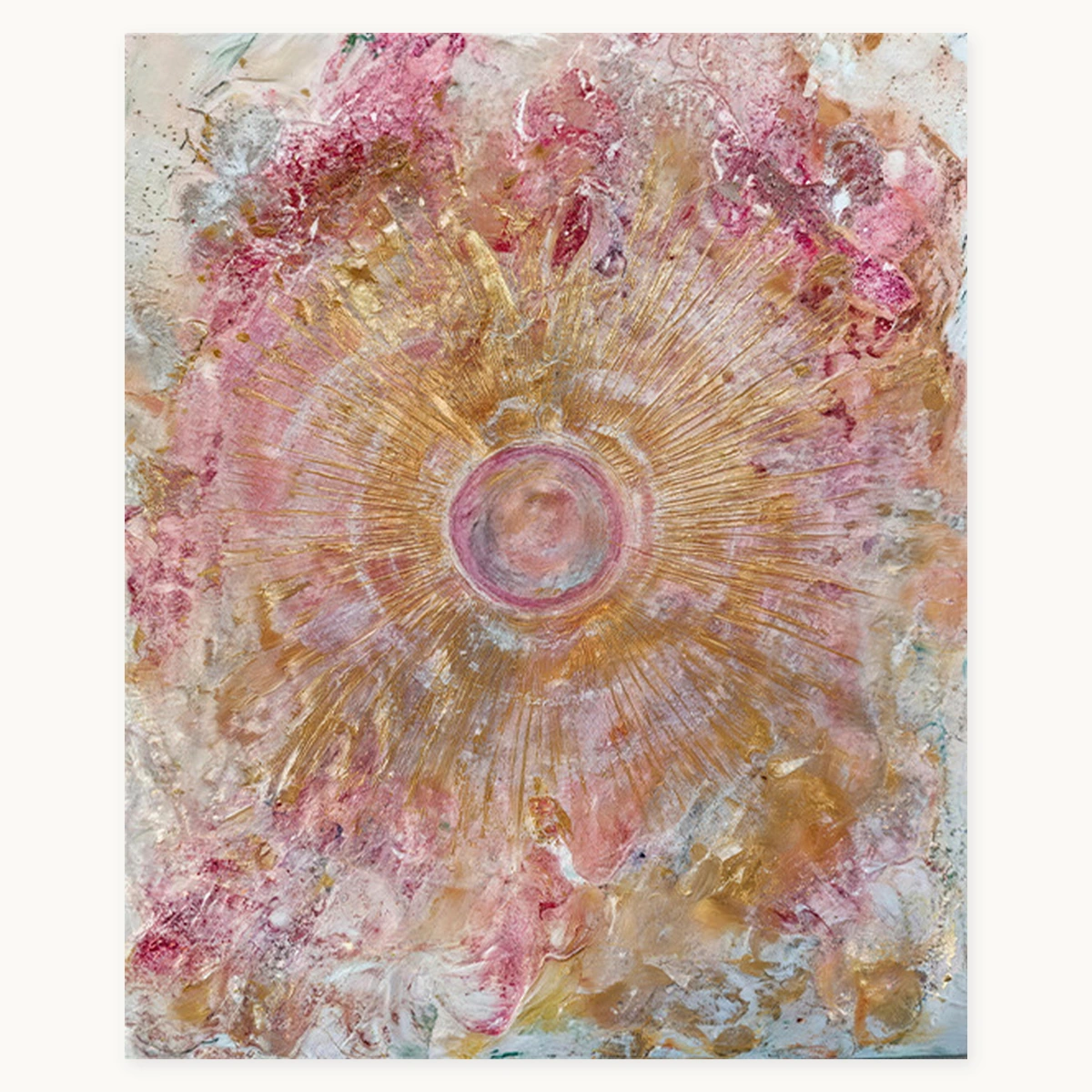 Still Form hand-painted wabi-sabi abstract oil painting on canvas